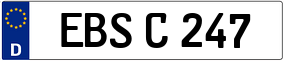 Trailer License Plate